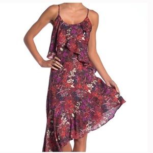 Adelyn Rae asymmetrical floral dress size M